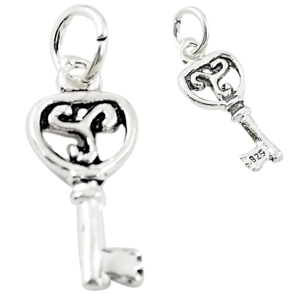 1.25gms key charm baby jewelry 925 sterling silver children pendant a82641