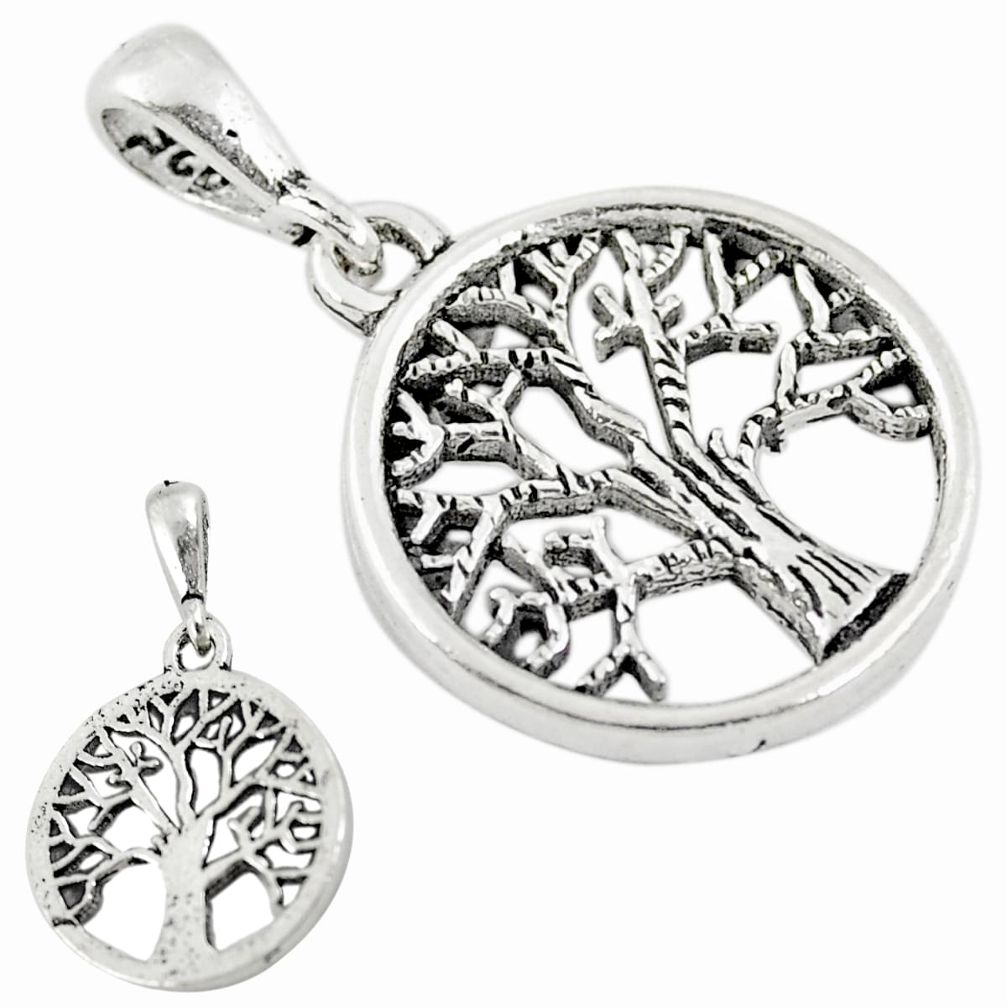 2.24gms tree of life charm baby 925 silver tree of life children pendant a82678