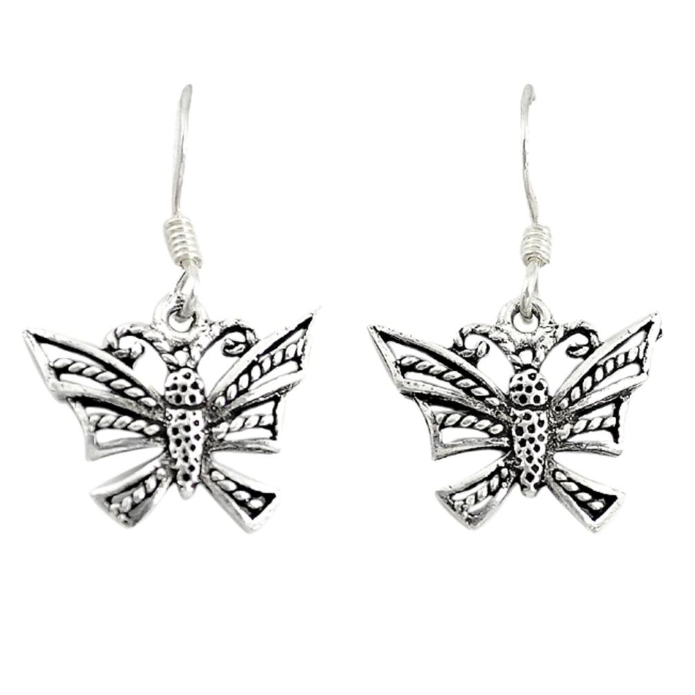 925 silver indonesian bali style solid dragonfly earrings jewelry a72520