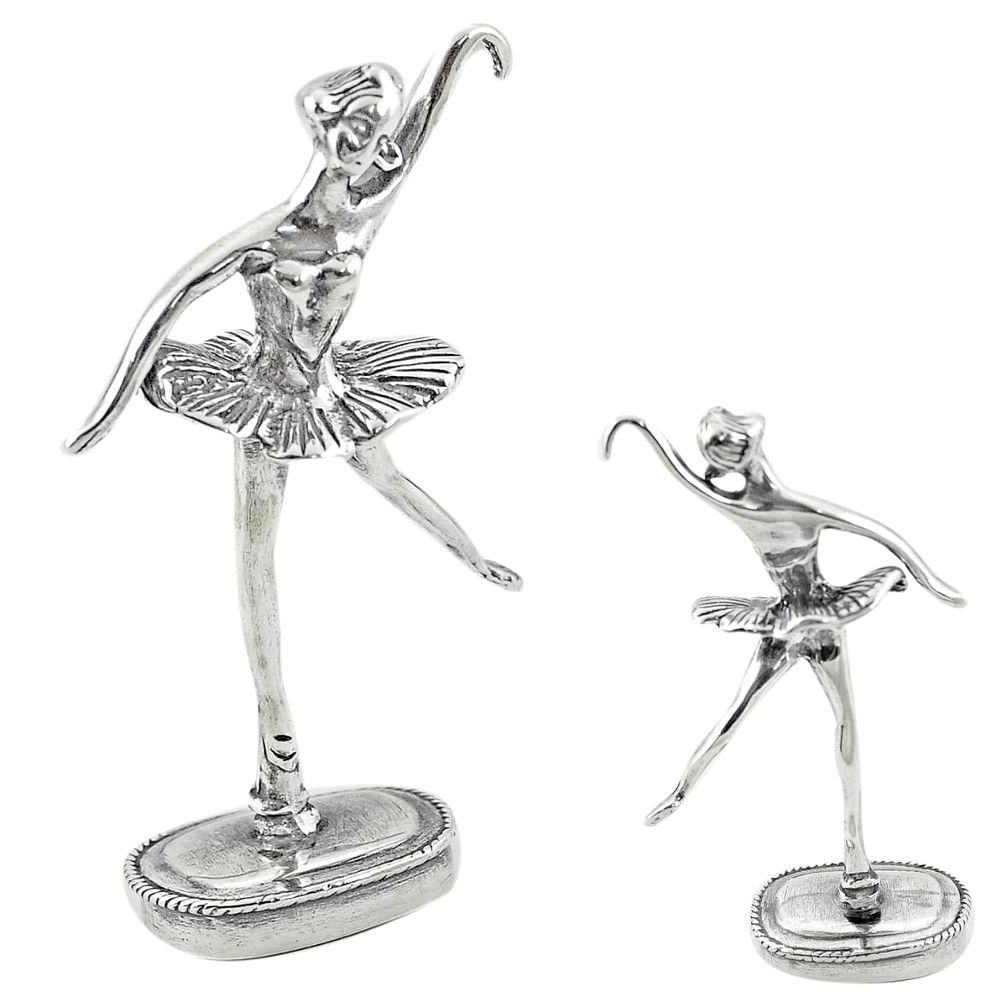 18.02gms dancing girl bali style solid 925 silver miniature collectible a82317