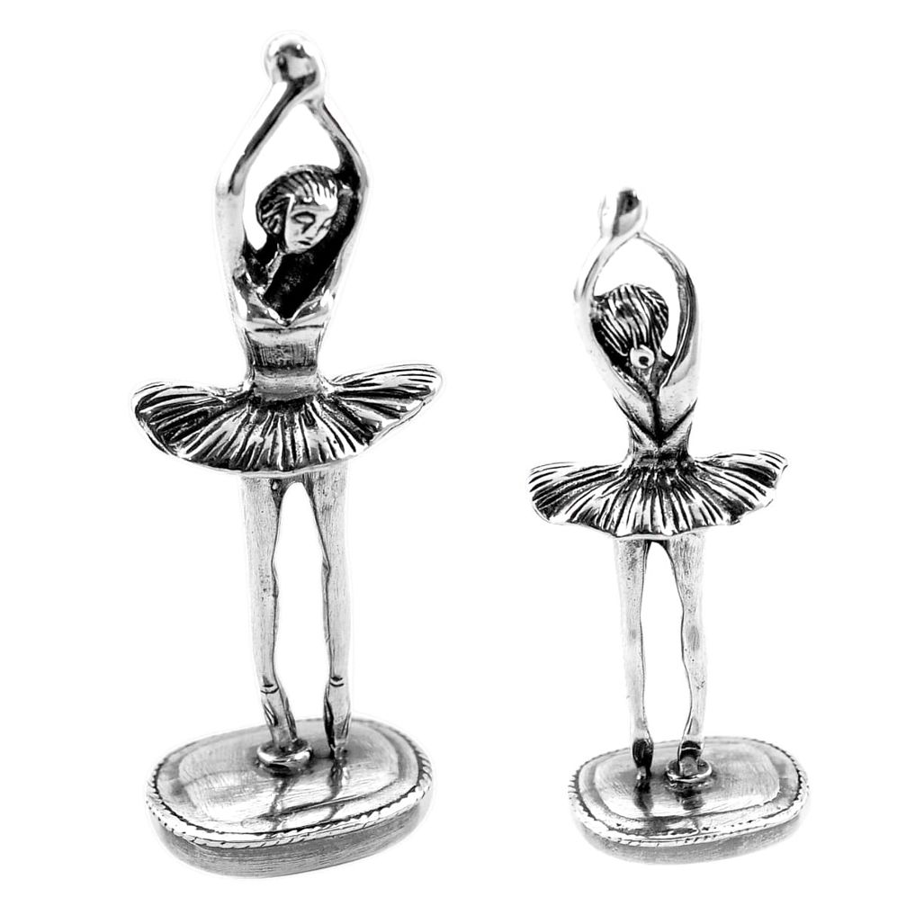 17.47gms dancing ballet style solid 925 silver miniature collectible a82349