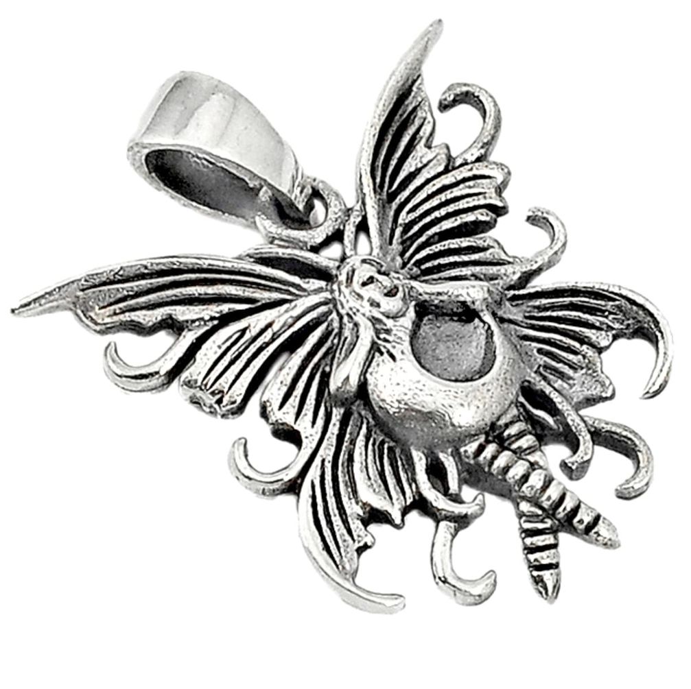Angel wing bali java island 925 sterling silver pendant jewelry a26990
