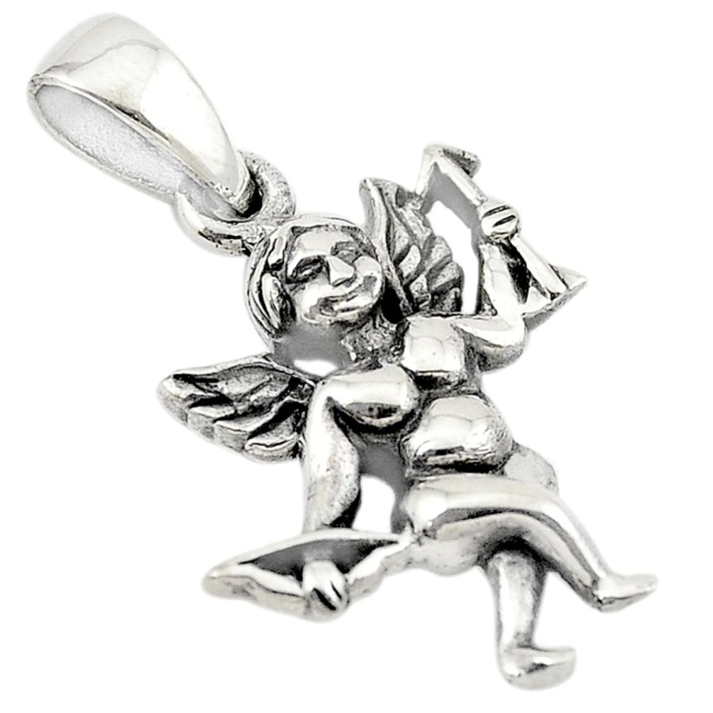 Indonesian bali style solid 925 sterling silver baby wing charm pendant a73990