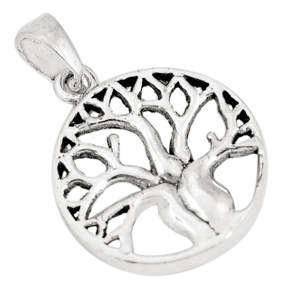 3.02gms indonesian bali style solid 925 silver tree of life pendant a92401