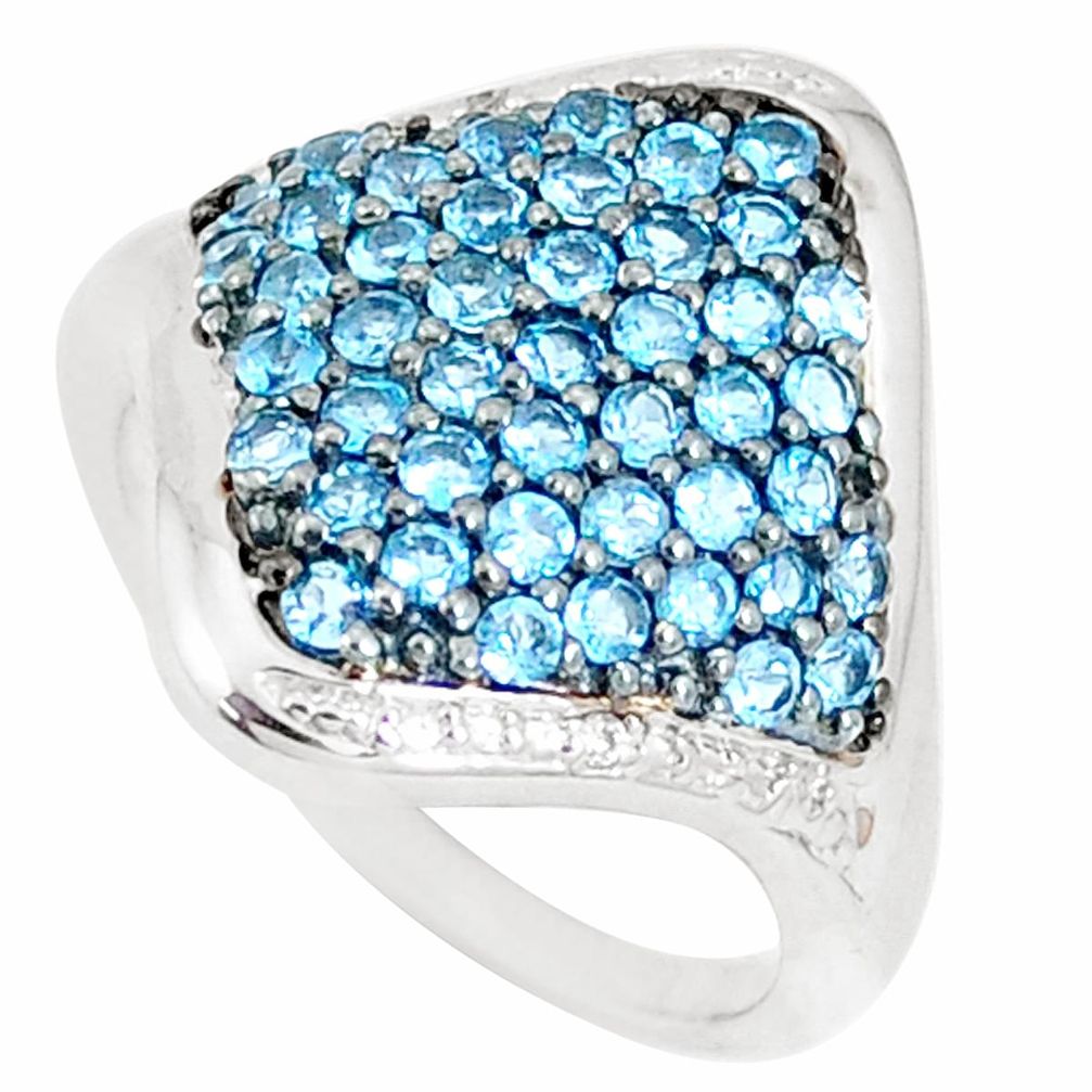 4.40cts natural london blue topaz 925 sterling silver ring jewelry size 7 a93146