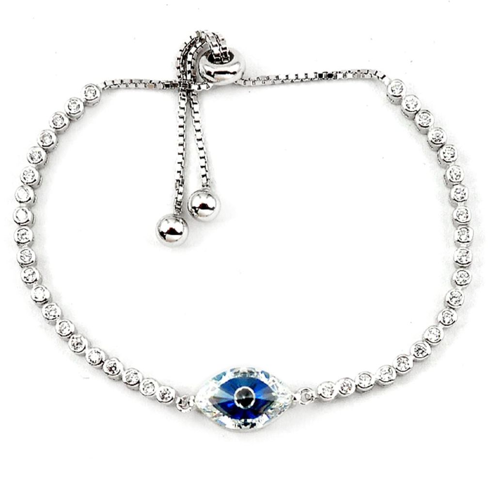  silver adjustable tennis bracelet jewelry d5633