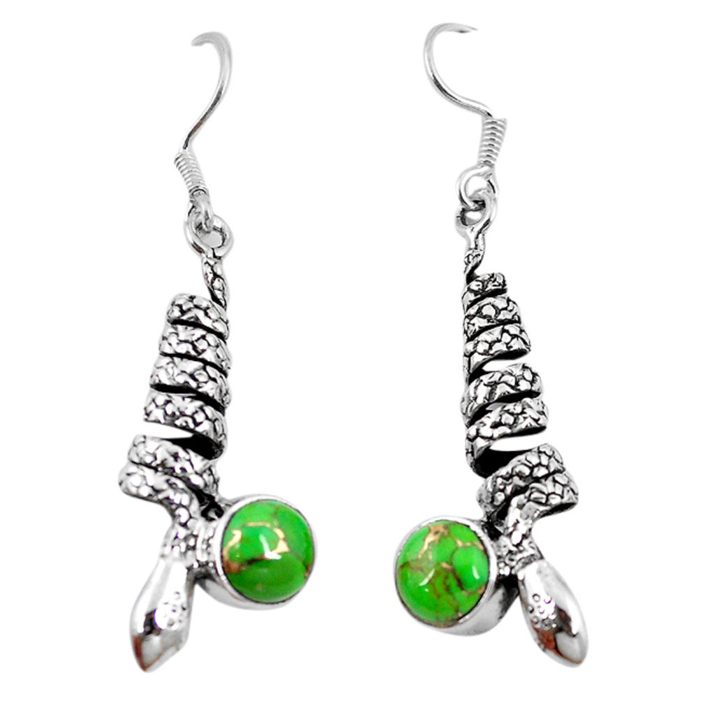ing silver snake earrings jewelry d10266