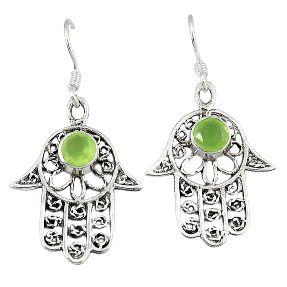 ehnite 925 silver hand of god hamsa earrings jewelry d10407