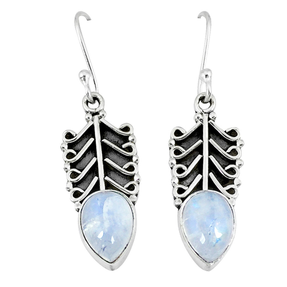 ver natural rainbow moonstone dangle earrings jewelry d12484