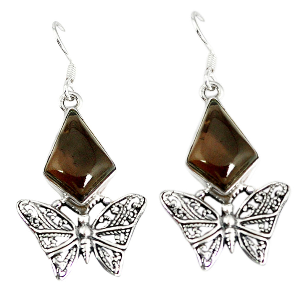 ilver butterfly earrings jewelry d12531