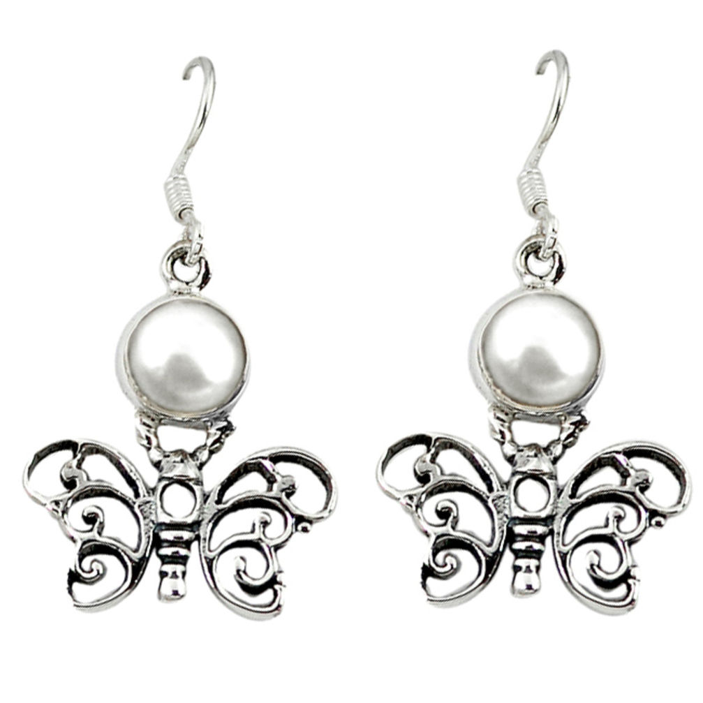 arl round 925 sterling silver butterfly earrings d12684