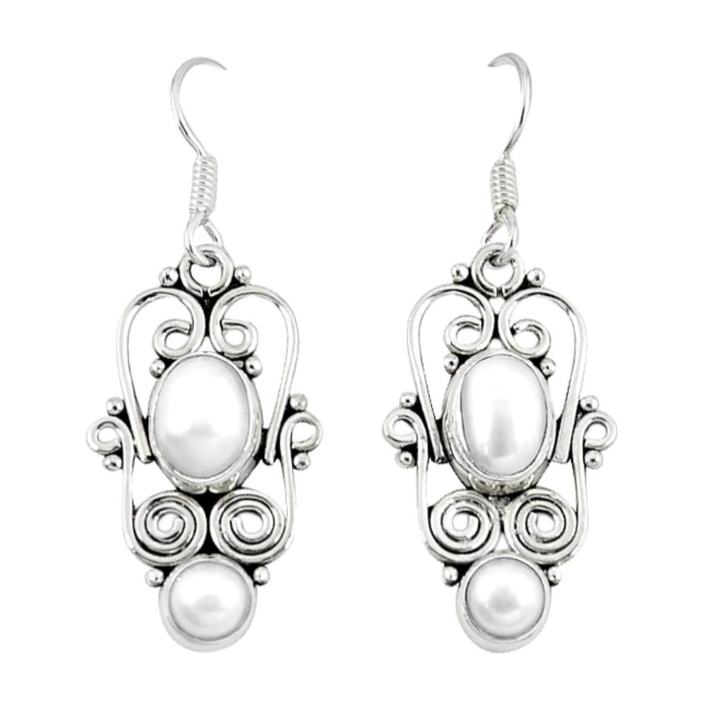  silver dangle earrings jewelry d12712