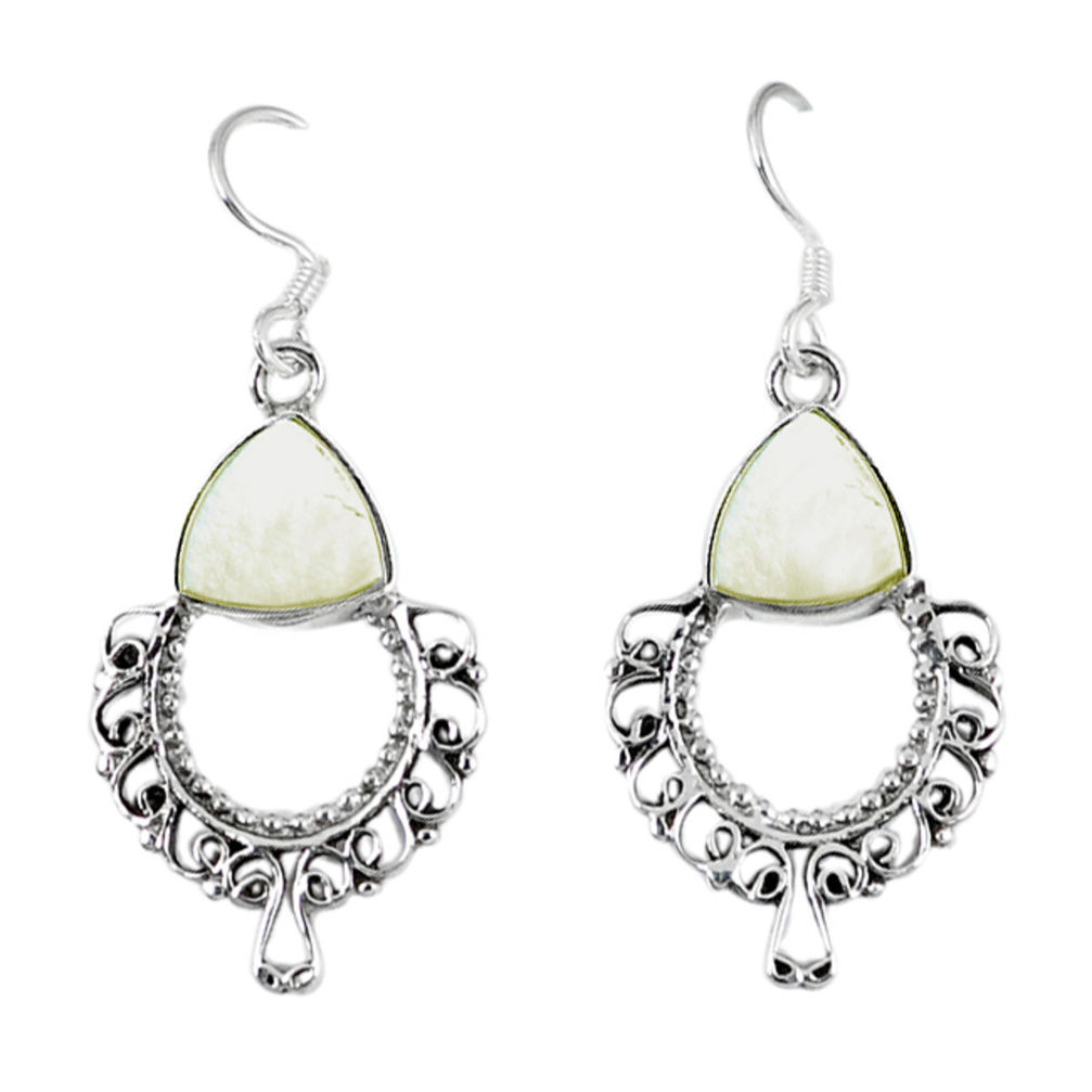 pearl 925 sterling silver dangle earrings jewelry d12827