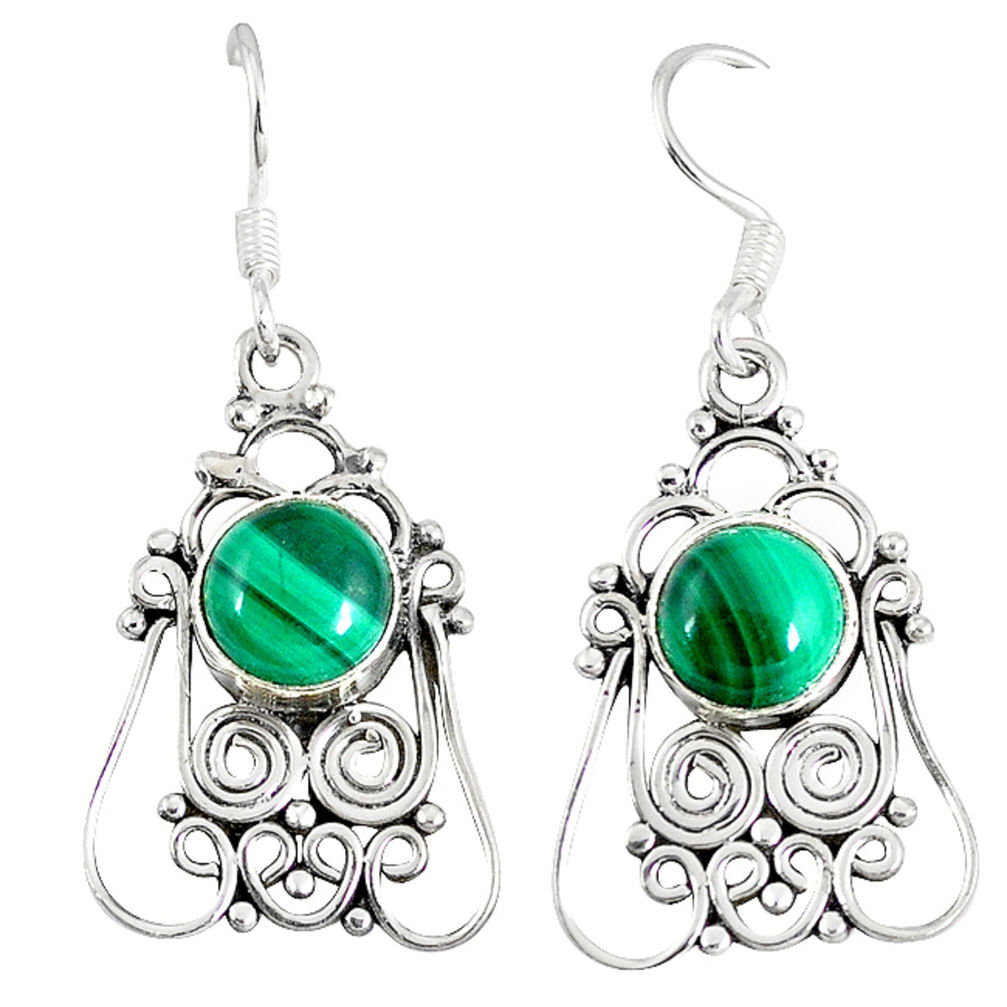 lachite (pilot's stone) 925 silver dangle earrings d12910