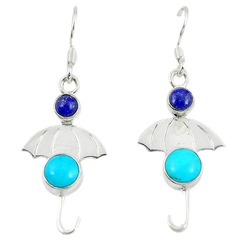 auty turquoise 925 silver dangle earrings jewelry d14205