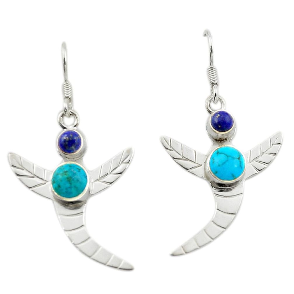 auty turquoise 925 silver dragonfly earrings d14921