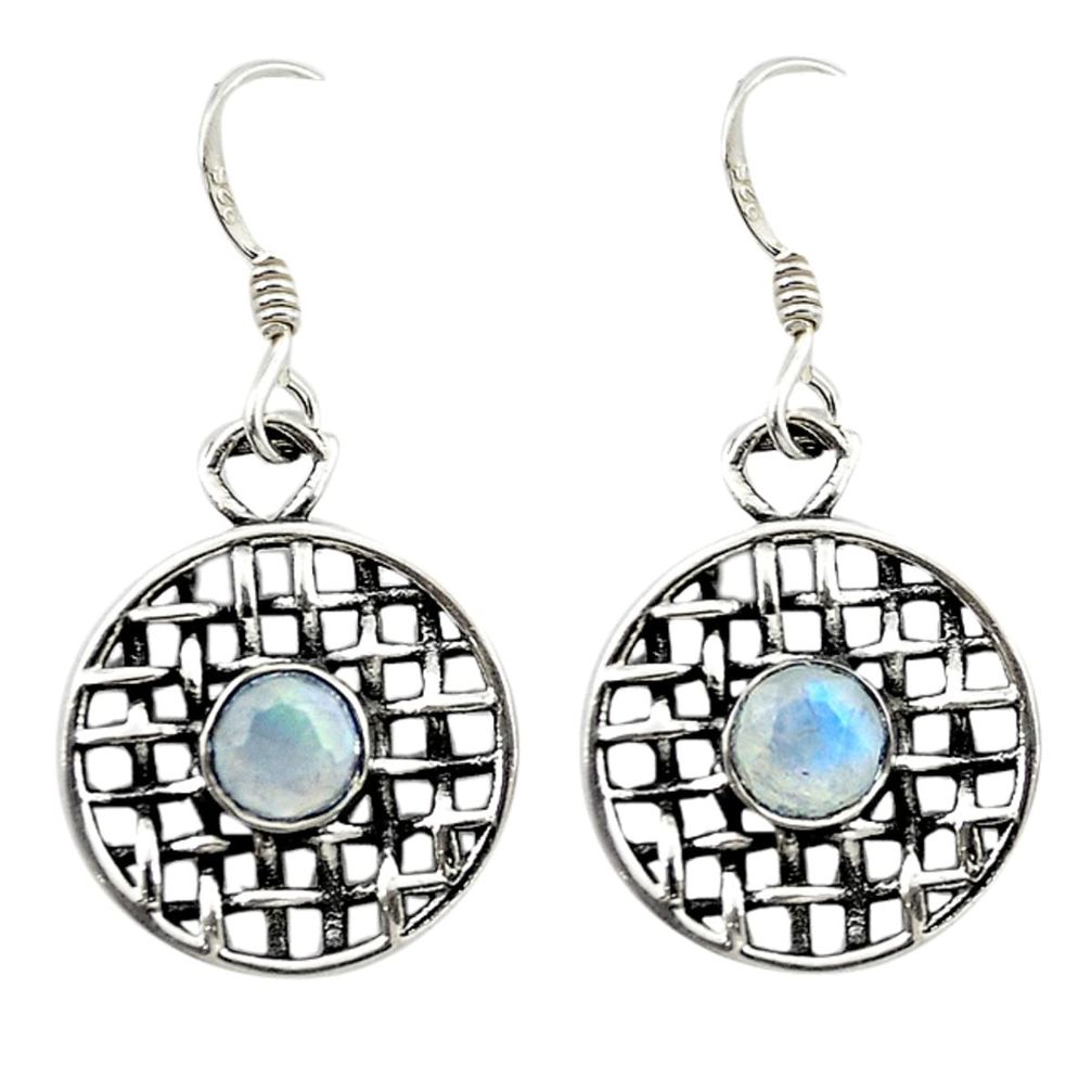 moonstone 925 sterling silver dangle earrings jewelry d14958