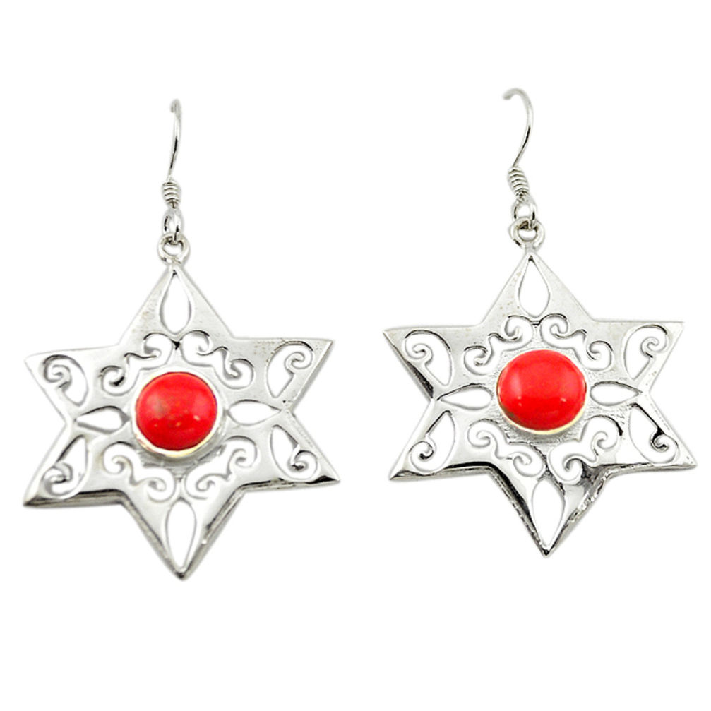 shape 925 sterling silver dangle earrings jewelry d14968