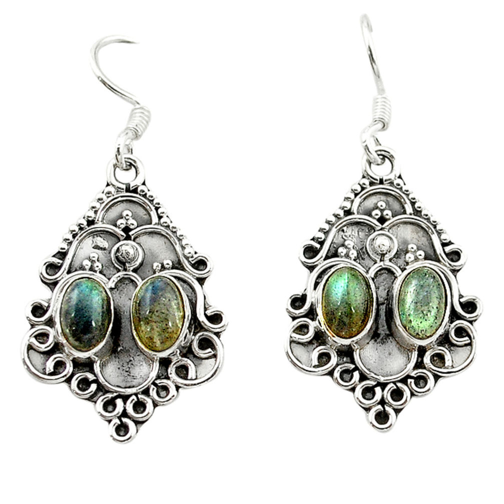 925 sterling silver natural blue labradorite dangle earrings jewelry d15684