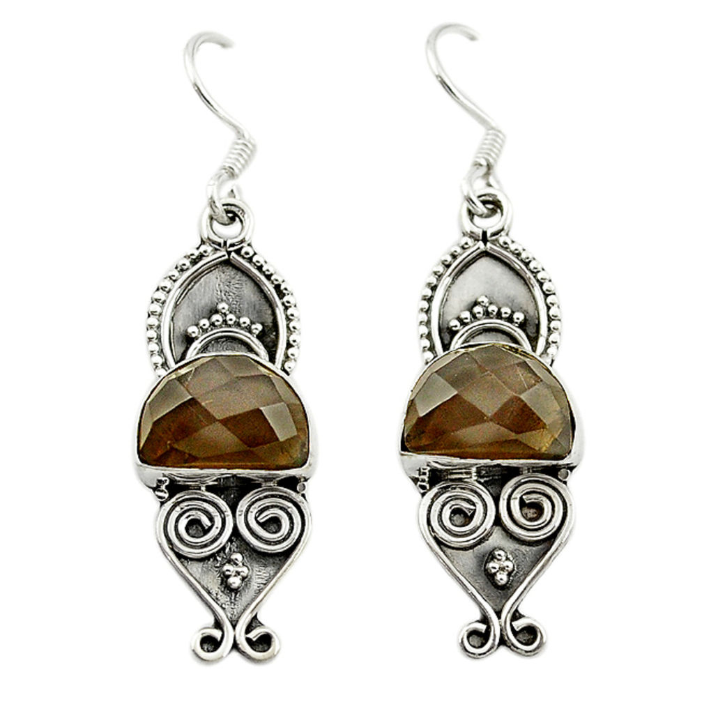 925 sterling silver natural black onyx dangle earrings jewelry d15884