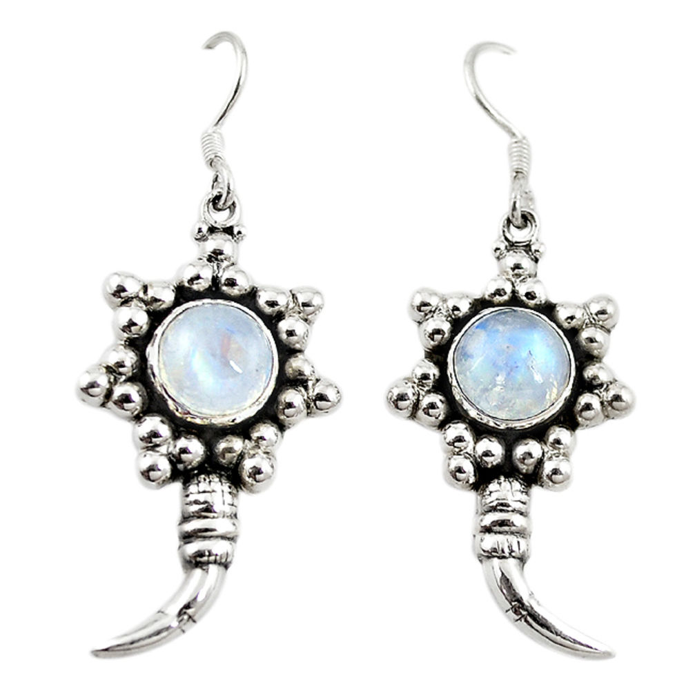 moonstone 925 sterling silver dangle earrings d18212