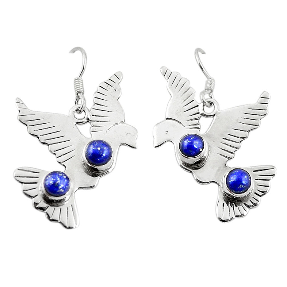 al blue lapis lazuli dangle pigeon charm earrings d18271
