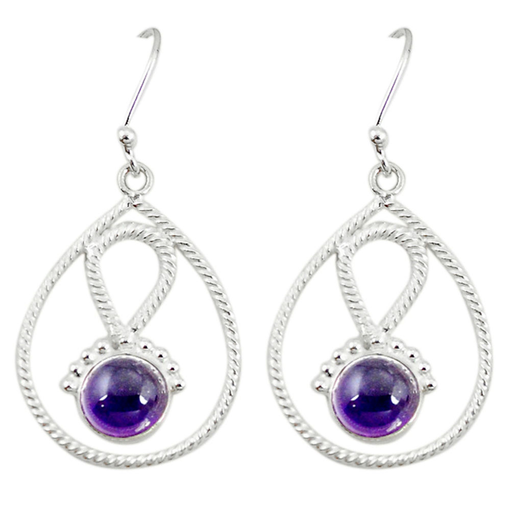 methyst 925 sterling silver dangle earrings d2013