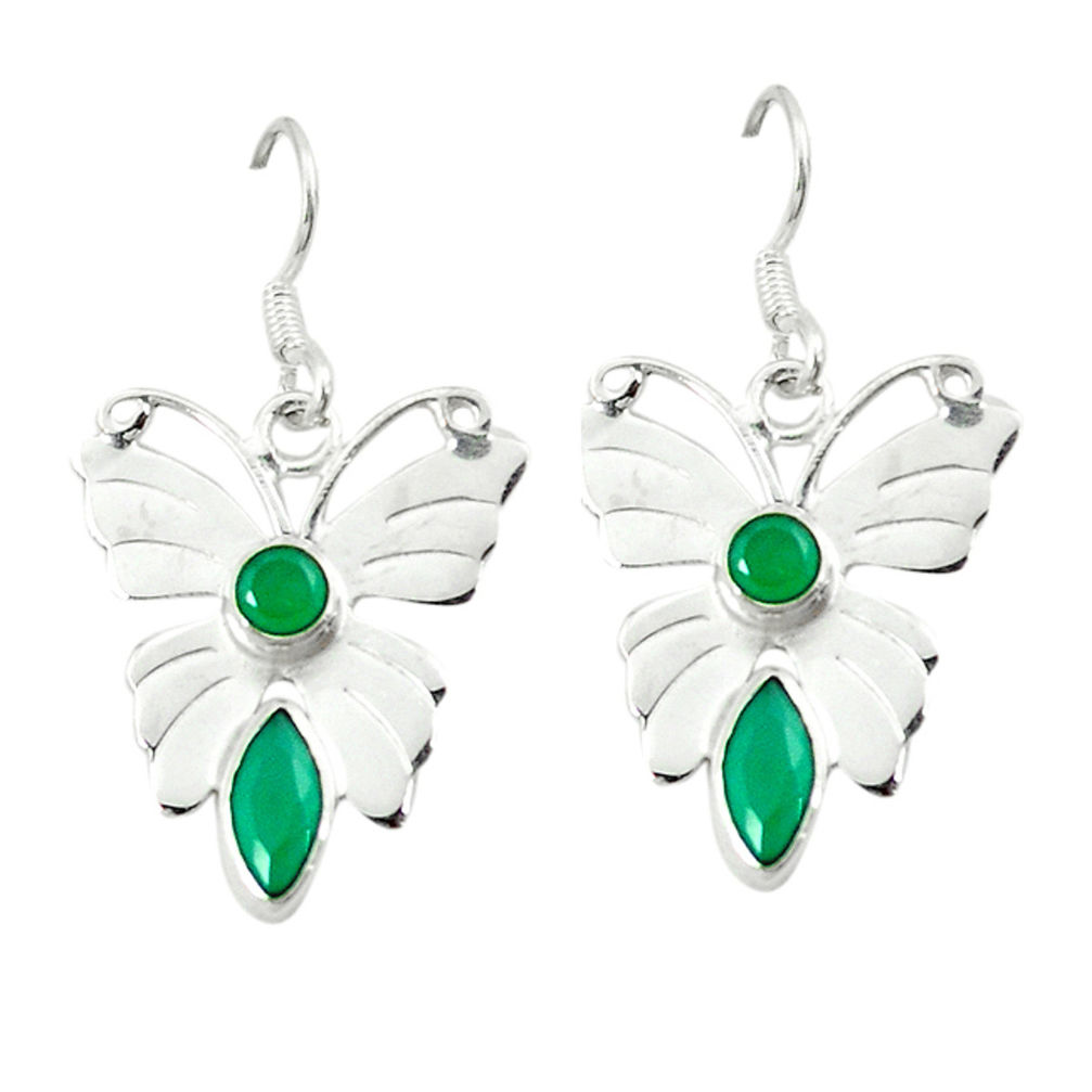 g silver butterfly earrings d2032