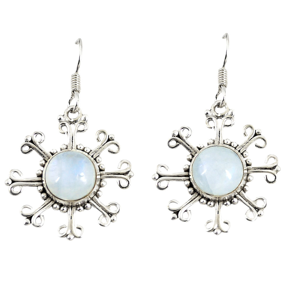 moonstone 925 sterling silver dangle earrings d23029