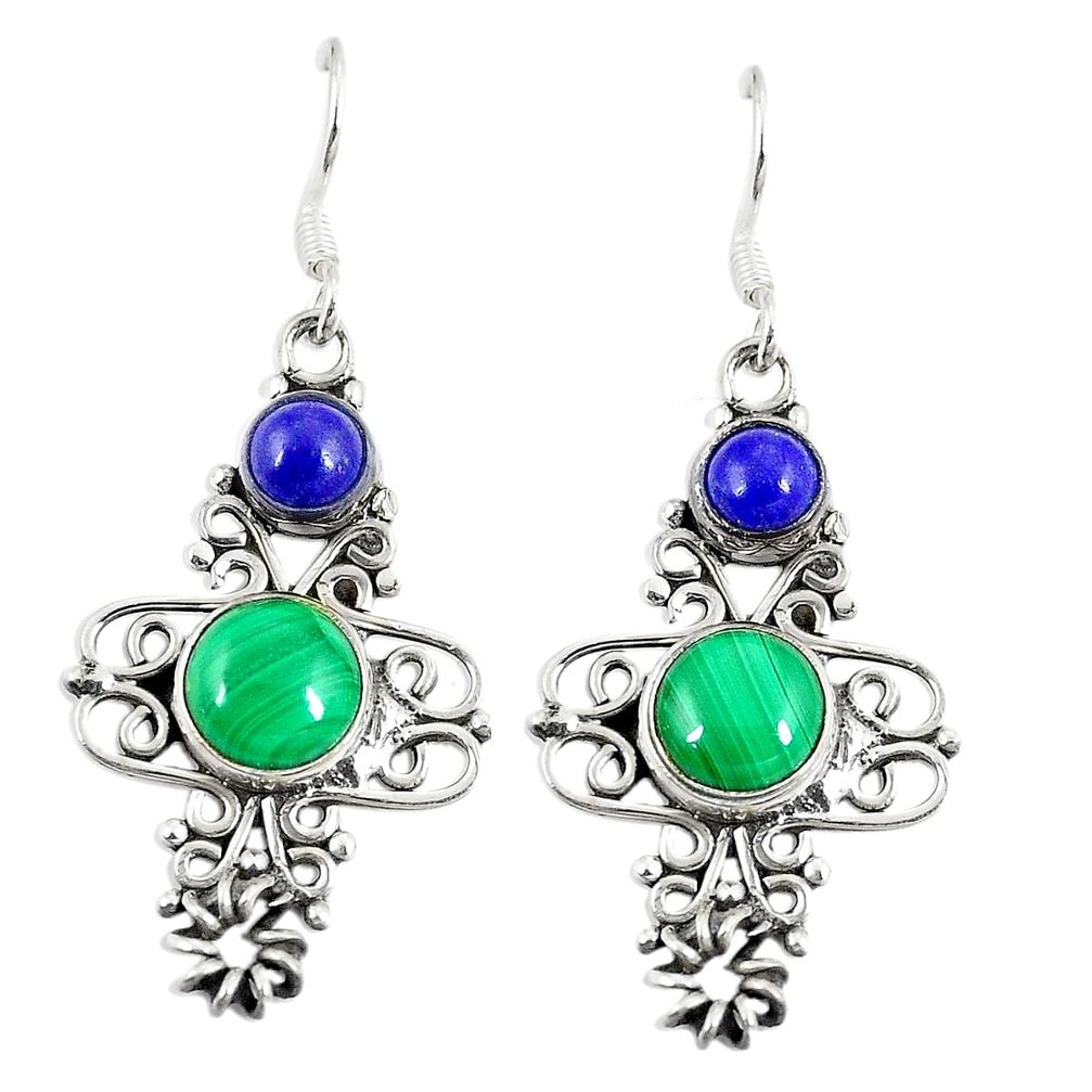 lachite (pilot's stone) 925 silver dangle earrings d23062