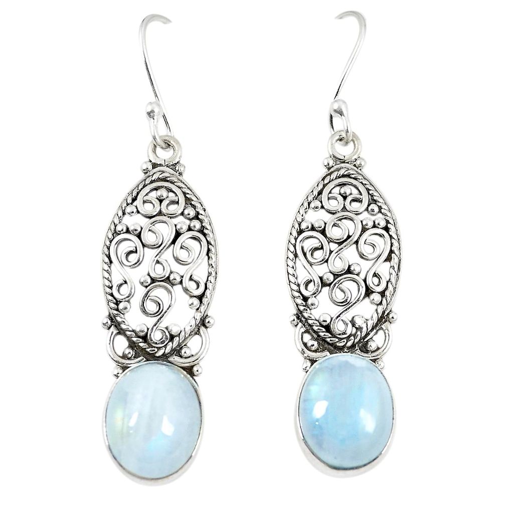 moonstone 925 sterling silver dangle earrings jewelry d23673