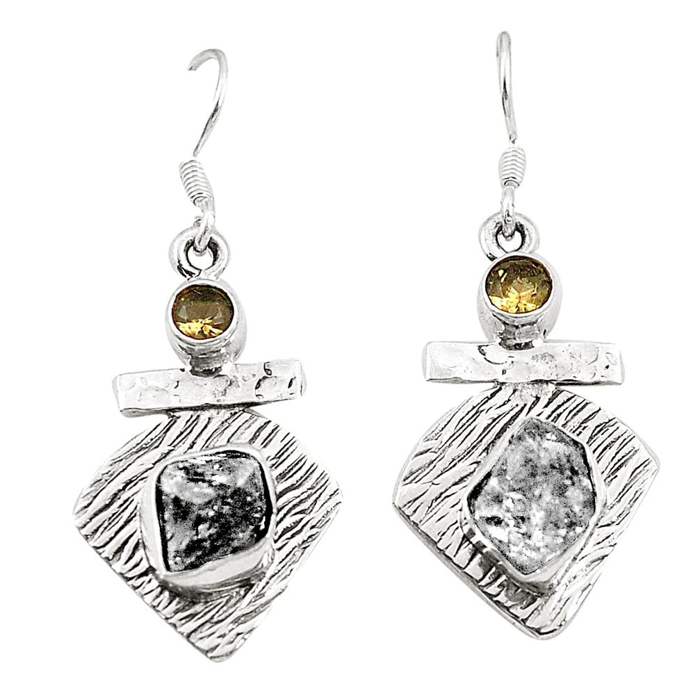 925 silver natural white herkimer diamond dangle earrings jewelry d25137