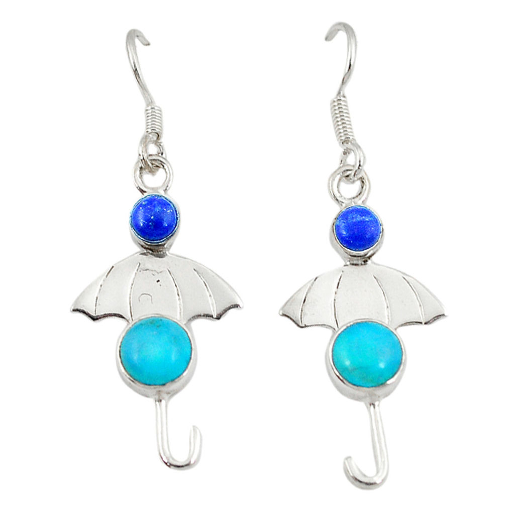 sleeping beauty turquoise dangle earrings jewelry d2570