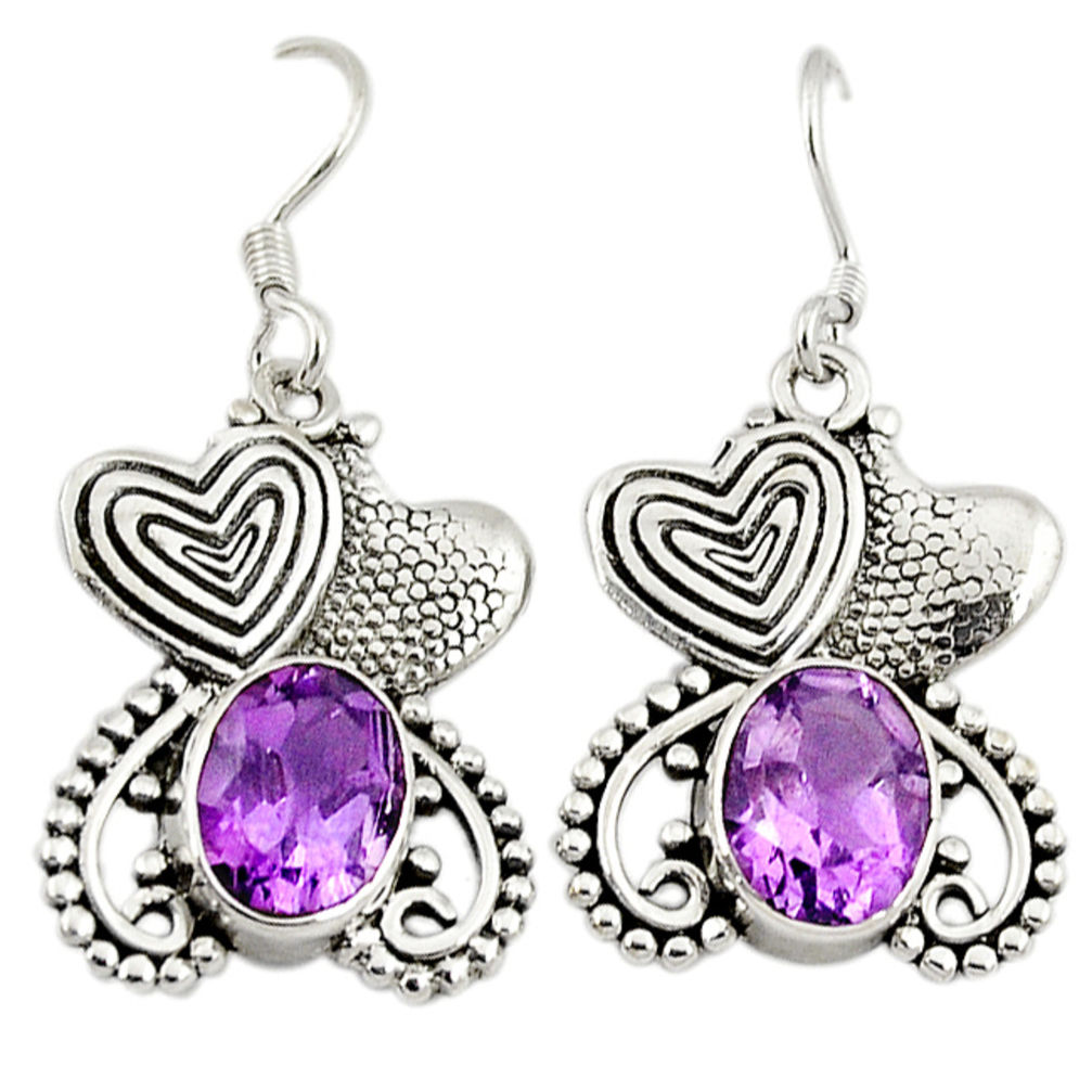 ling silver couple hearts earrings jewelry d3132