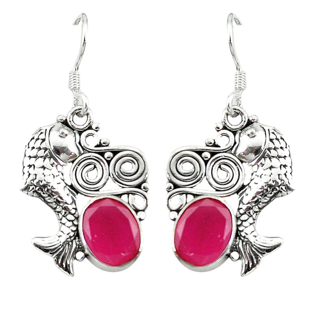 rtz oval fish earrings jewelry d3210