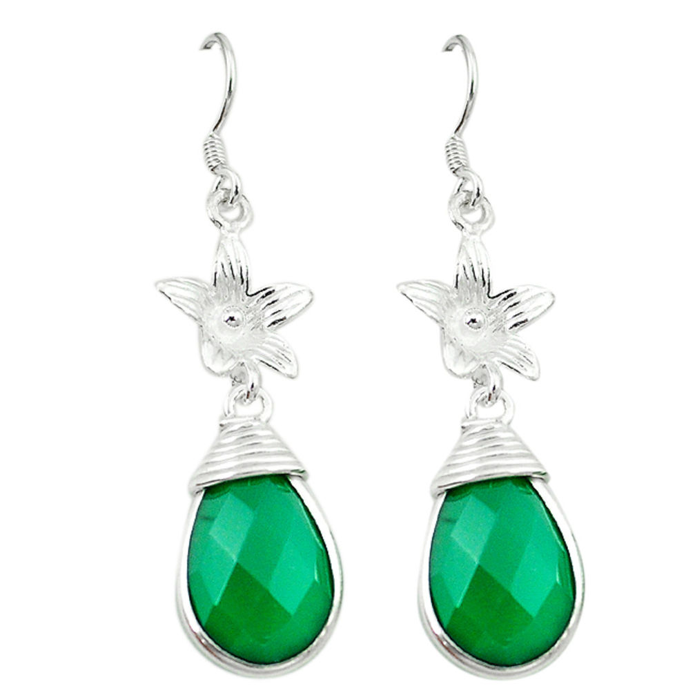 rling silver flower earrings jewelry d3396
