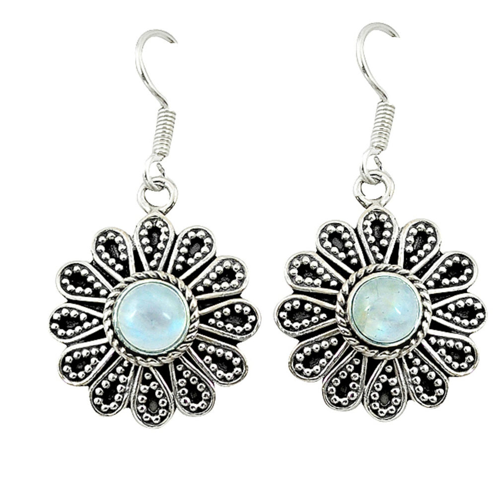 moonstone 925 sterling silver dangle earrings jewelry d4651