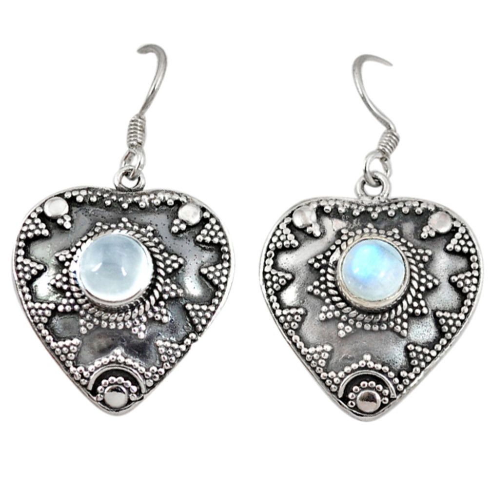 moonstone 925 sterling silver dangle earrings jewelry d4803