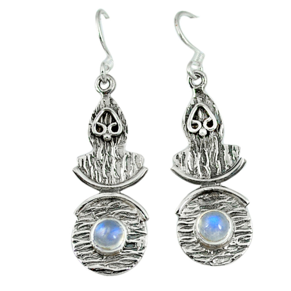 ver natural rainbow moonstone earrings jewelry d6353