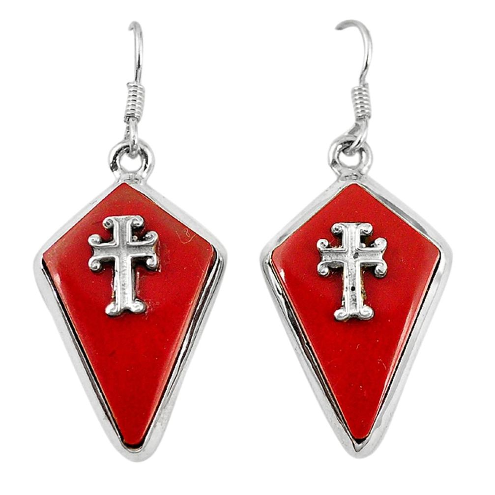 925 sterling silver holy cross earrings jewelry d6736