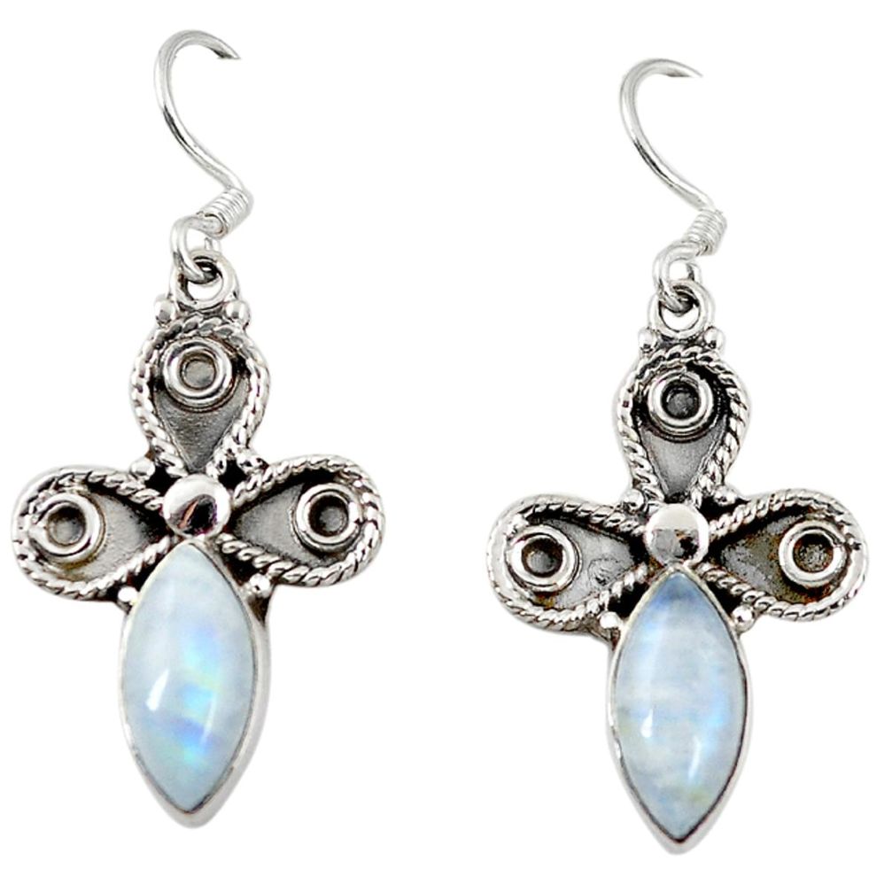 moonstone 925 sterling silver dangle earrings jewelry d6830