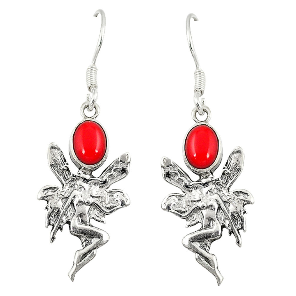 erling silver angel wings fairy earrings jewelry d6877