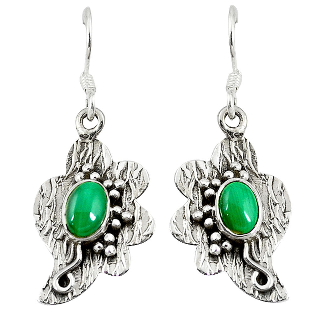 n malachite (pilot's stone) earrings d9596