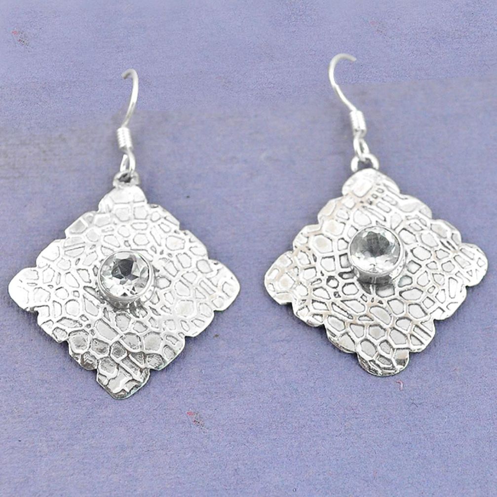silver dangle earrings jewelry d9758