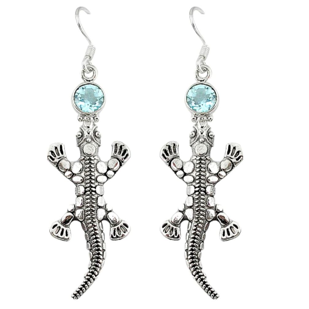  topaz dangle lizard earrings jewelry d9910