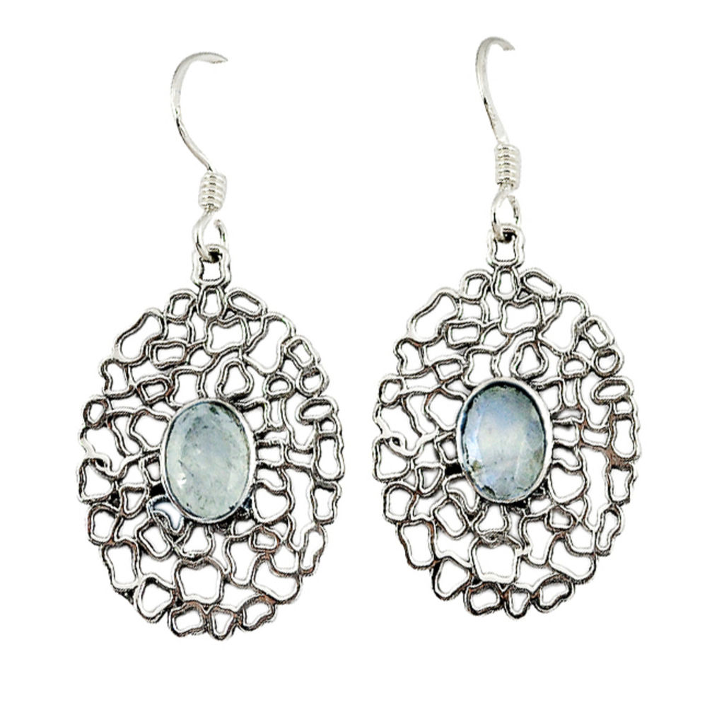 moonstone 925 sterling silver dangle earrings jewelry d9988
