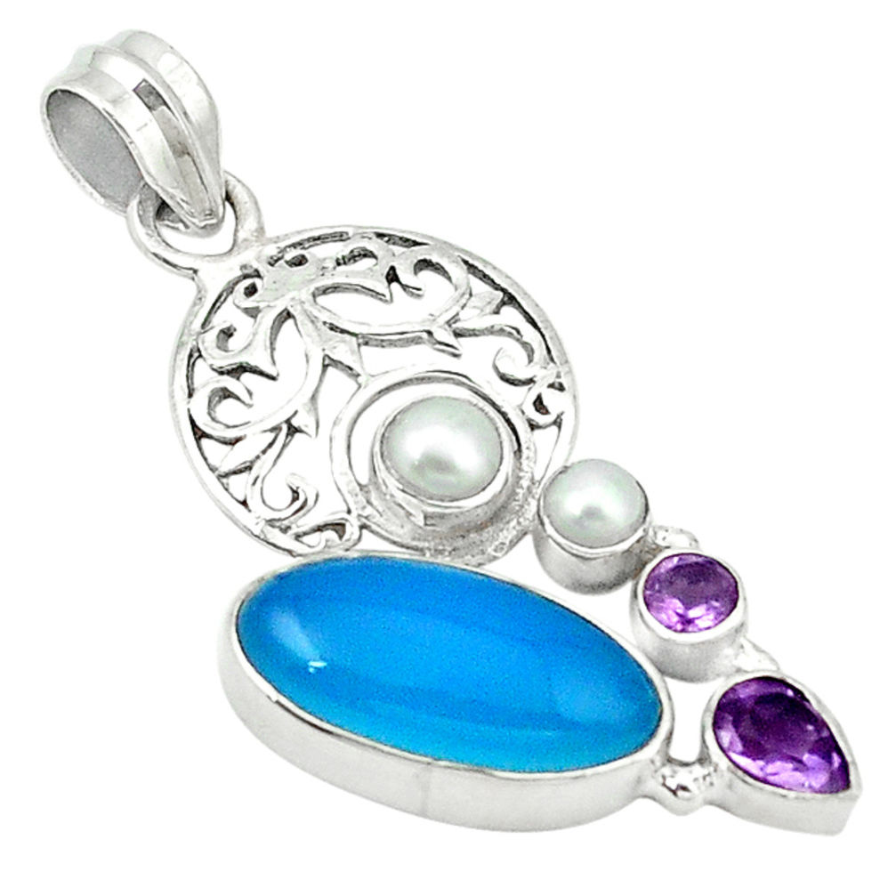  pearl 925 sterling silver pendant d1138