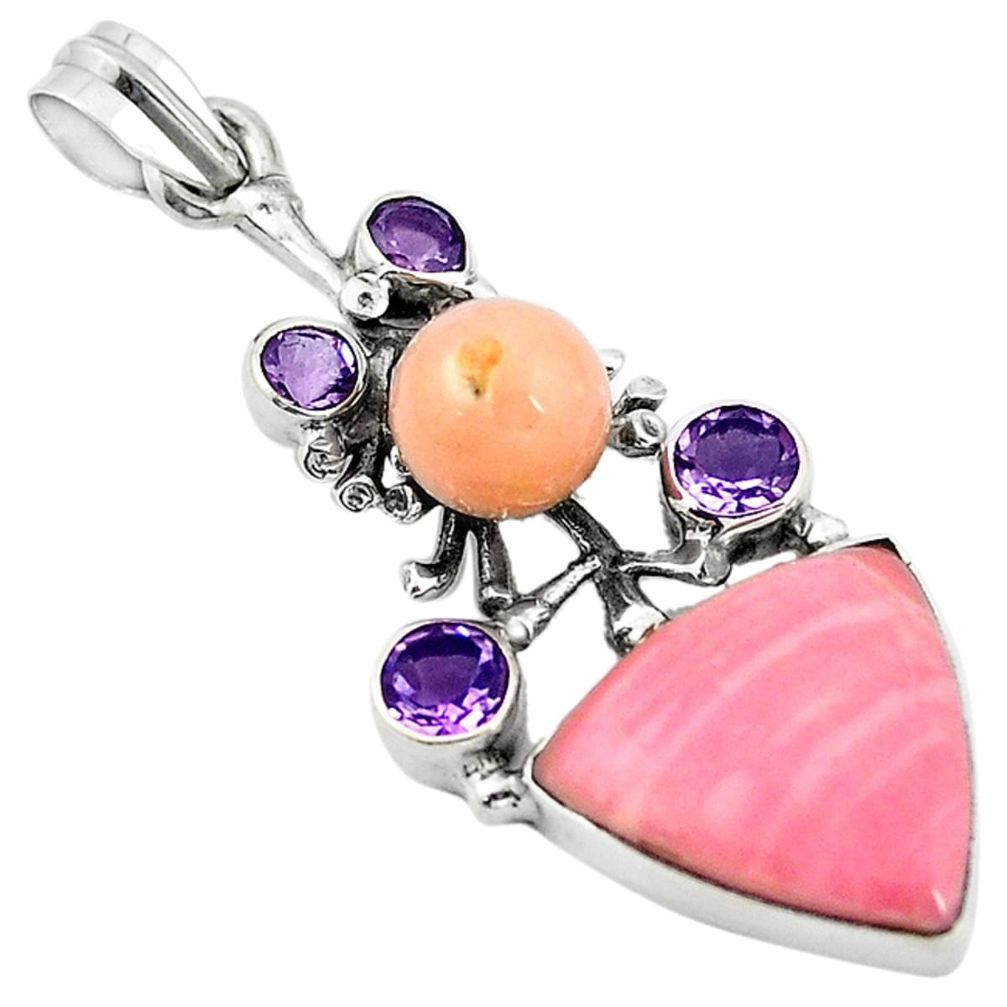  opal purple amethyst pendant jewelry d11904