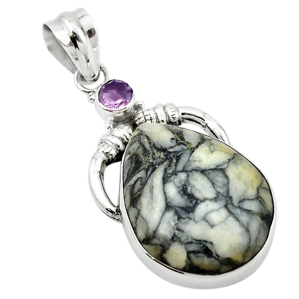 k pinolith purple amethyst pendant d13139