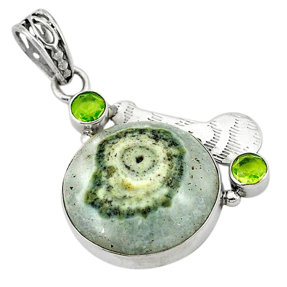 e solar eye green peridot pendant jewelry d1426